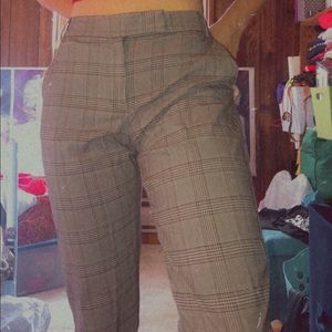 Joe fresh plaid work pants